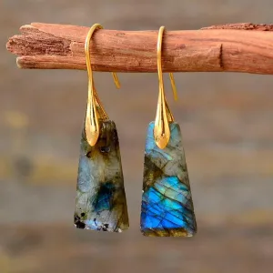 Wiluray Labradorite Drop Earrings