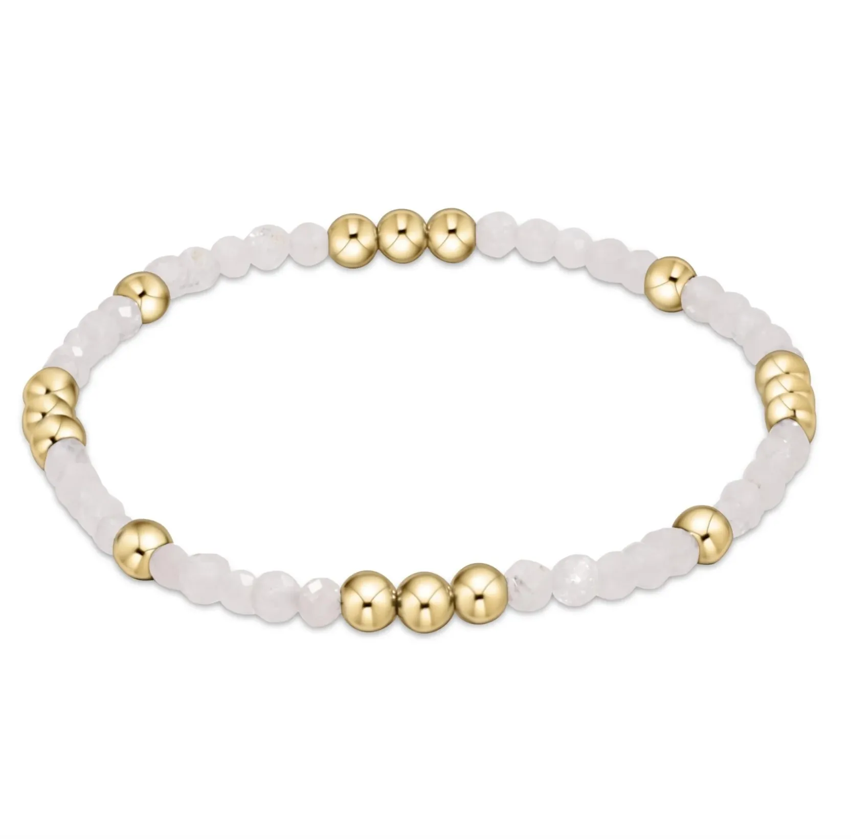 worthy pattern 3mm bead bracelet - moonstone by enewton