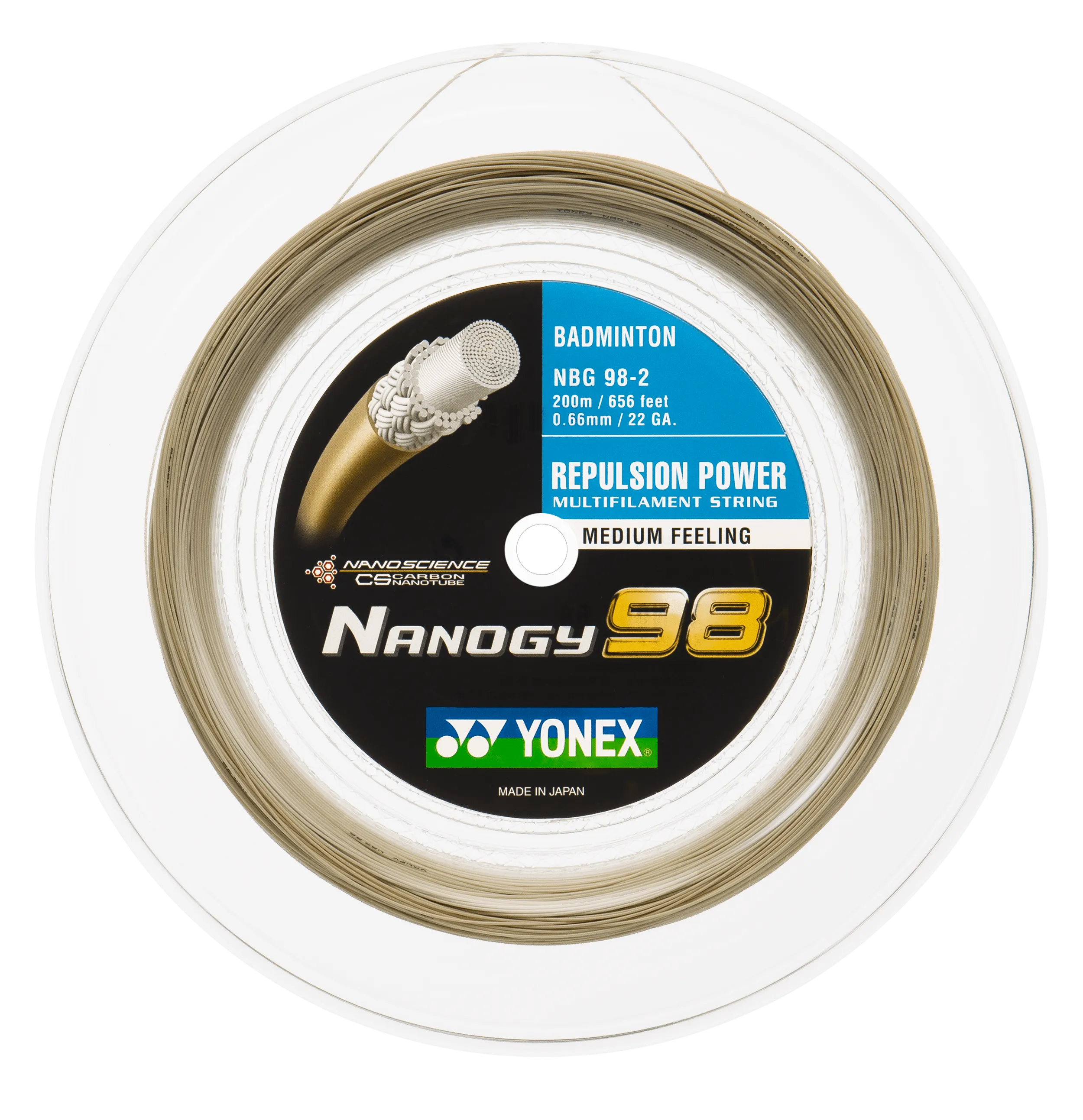 Yonex Nanogy 98 Badminton String 200m Reel