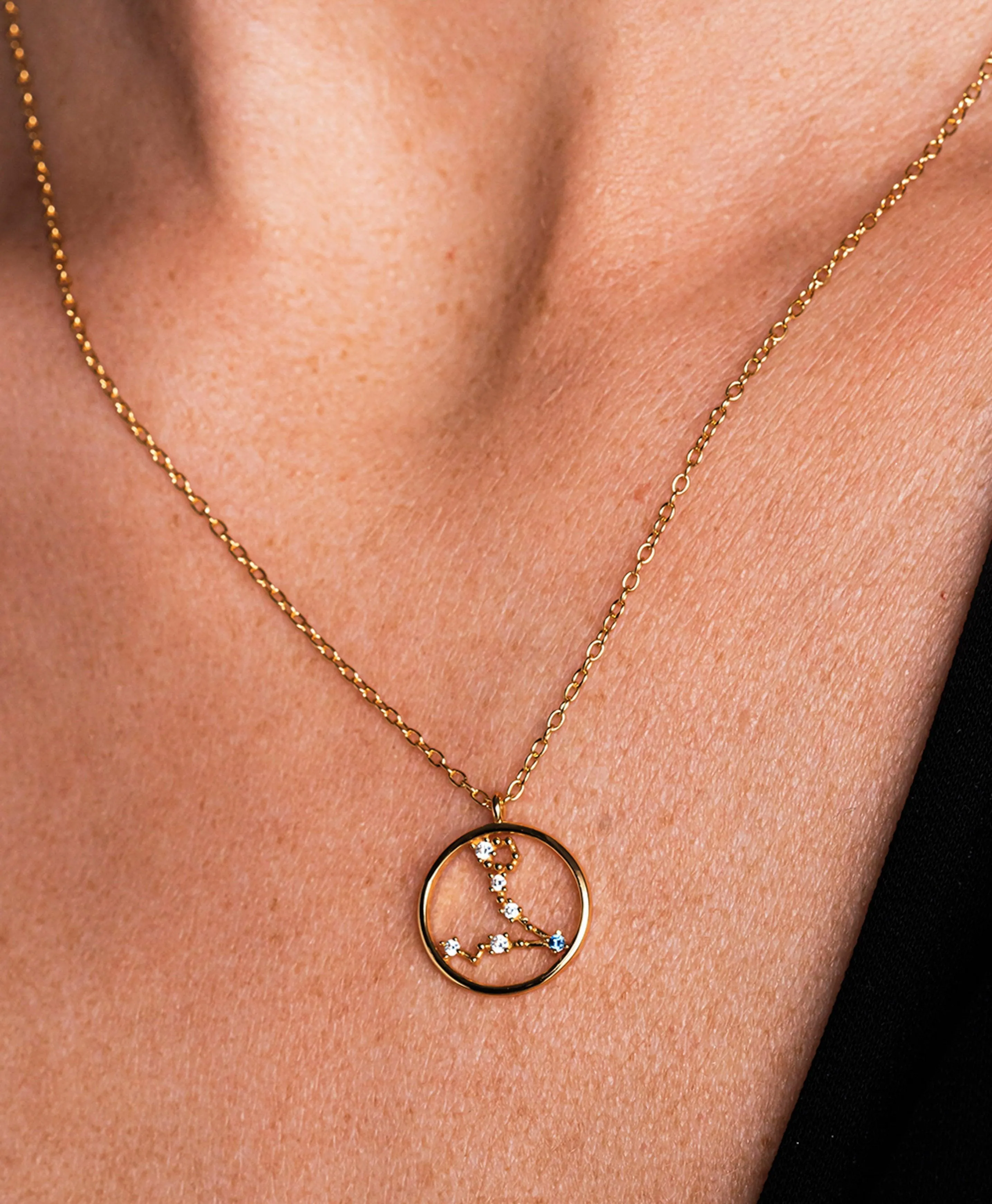 Zodiac Necklace Pisces 18ct Gold Plated